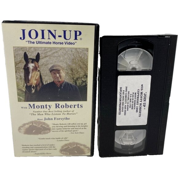 Join-Up The Ultimate Horse Video With Monty Roberts John Forsyth VHS Hard Case - Picture 9 of 9